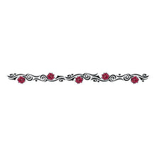 Floral Tribal Temporary Tattoo 6.5 in x 1.5 in