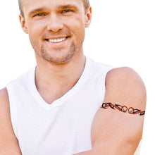 Red & Black Tribal Armband Temporary Tattoo 9 in x 1.5 in