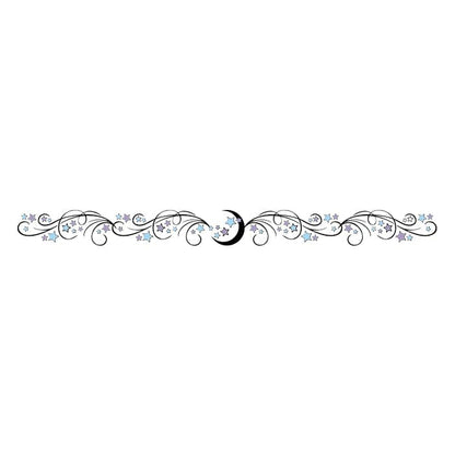 Moon Armband Temporary Tattoo 6.5 in x 1.5 in