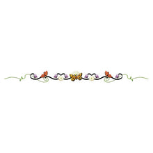 Butterfly Floral Tulip Band Temporary Tattoo 9 in x 1.5 in