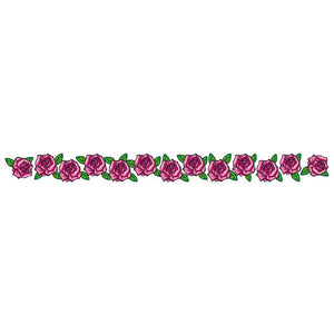Band of Pink Roses Temporary Tattoo