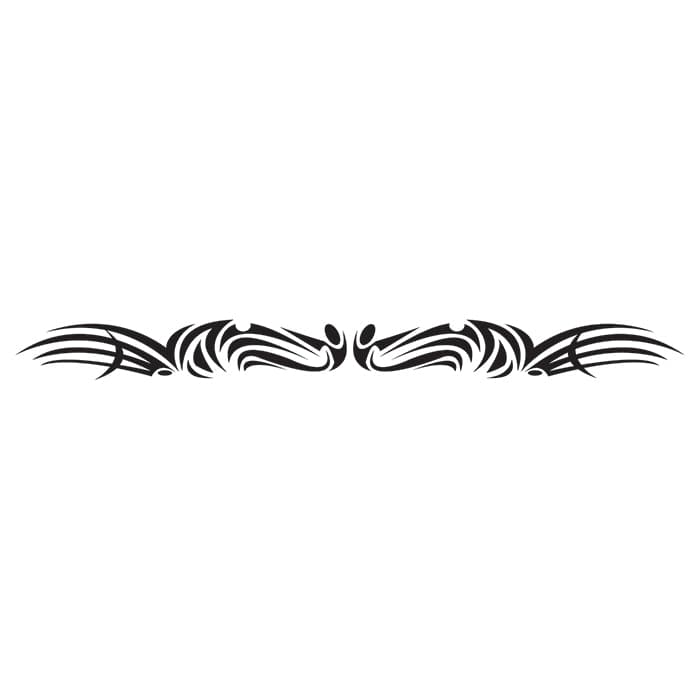 Tribal Armband Temporary Tattoo 6 in x 1.5 in