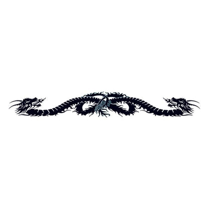 Black Dragon Band Temporary Tattoo 6 in x 1.5 in