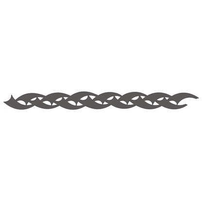 Gray Swirl Armband Temporary Tattoo 9 in x 1.5 in