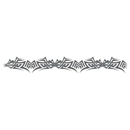 Gray Armband Temporary Tattoo 9 in x 1.5 in