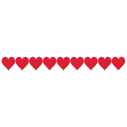 Hearts Armband Temporary Tattoo 9 in x 1.5 in