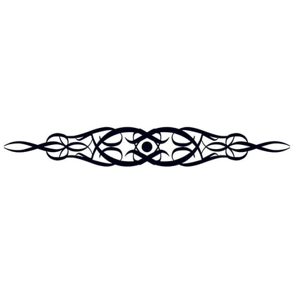 Tribal Ribbon Band Temporary Tattoo 9 in x 1.5 in