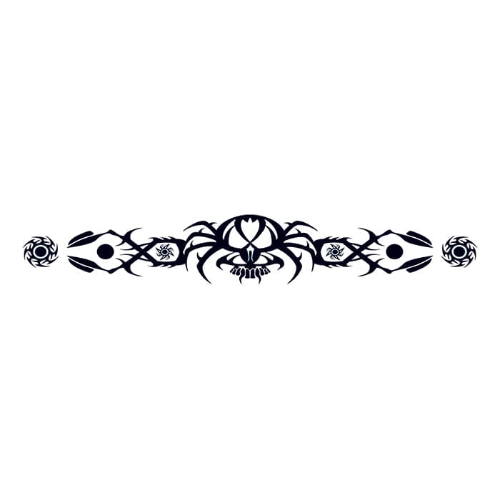 Tribal Spider Armband Temporary Tattoo 9 in x 1.5 in