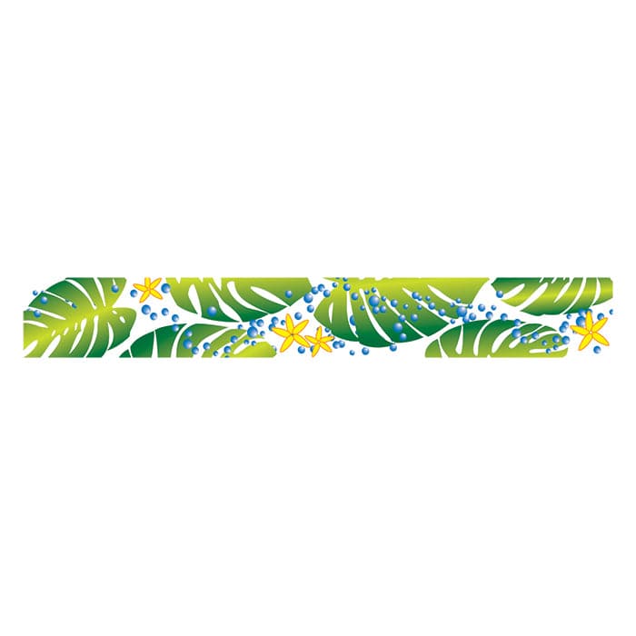 Green Leaf Band Temporary Tattoo 6 in x 1.5 in