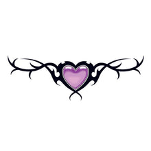 Tribal Purple Heart Temporary Tattoo 2.5 in x 1.5 in
