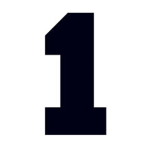 Number 1 Temporary Tattoo 2 in x 1.5 in