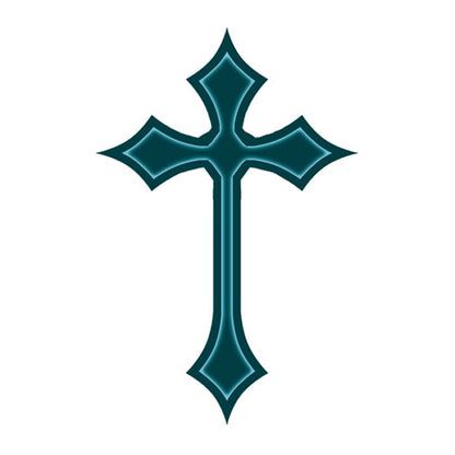 Green Celtic Cross Temporary Tattoo 2 in x 1.5 in