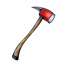 Fireman Axe Temporary Tattoo 2 in x 1.5 in