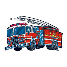 Fire Engine Temporary Tattoo 2 in x 1.5 in