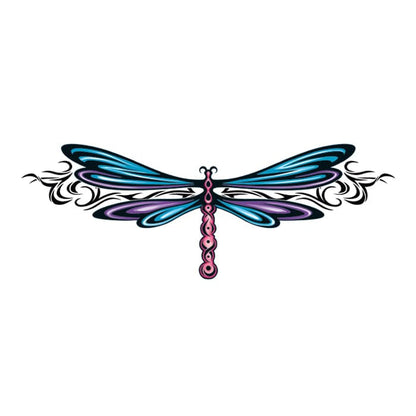 Stylish Dragonfly Temporary Tattoo 2 in x 1.5 in
