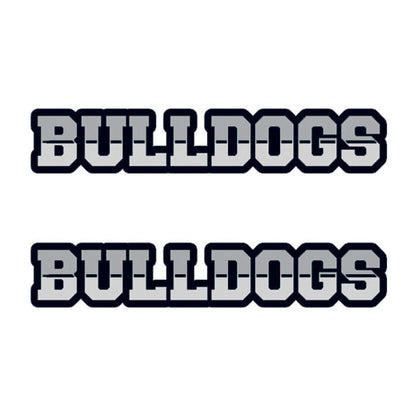 Bulldogs Text Temporary Tattoo 1.5 in x 2 in