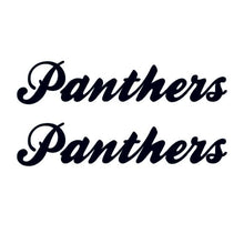 Panthers Text Temporary Tattoo 1.5 in x 2 in