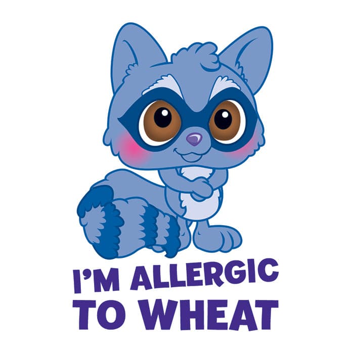 Wheat Allergy Temporary Tattoo 2 in x 3 in