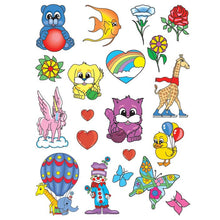 Happy Animals Kids Set of Temporary Tattoos 6 in x 4.5 in