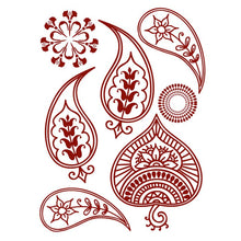 Henna: Floral Temporary Tattoos 6 in x 4.5 in
