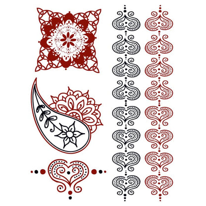 Henna: Romance Temporary Tattoos 6 in x 4.5 in