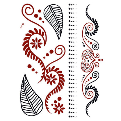 Henna: Natural Temporary Tattoos 6 in x 4.5 in