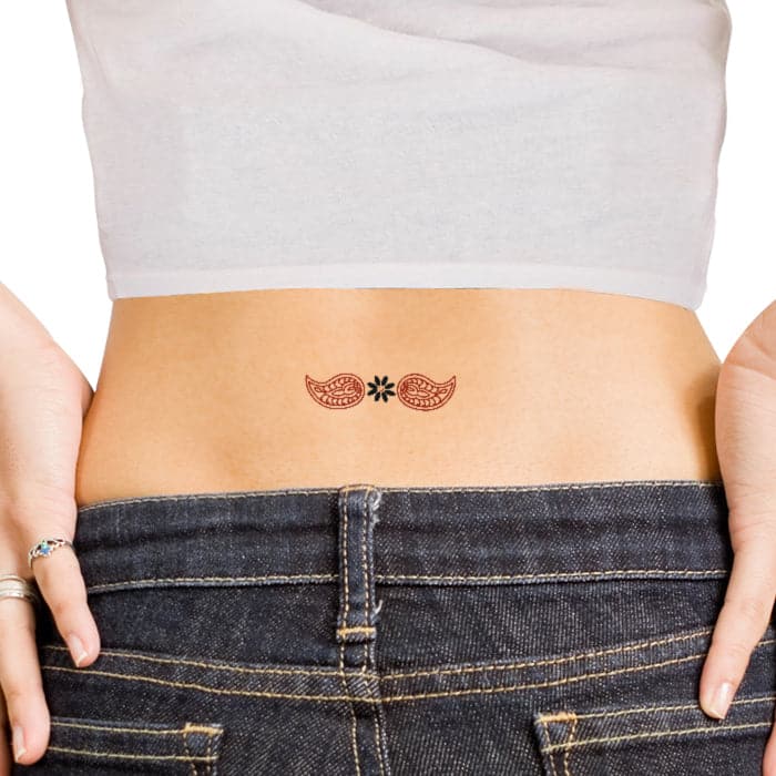 Henna: Sunlight Mandala Temporary Tattoo Set 6 in x 4.5 in