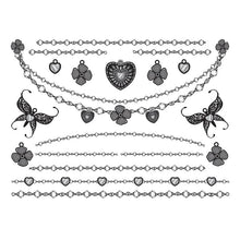 Innocence Temporary Tattoo Jewelry Set 6 in x 4.5 in