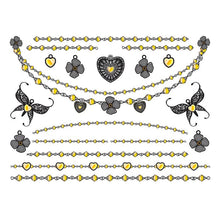 Dazzling Temporary Tattoo Jewelry Set 6 in x 4.5 in