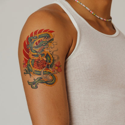 Apalala Dragons Temporary Tattoo Set 6 in x 4.5 in