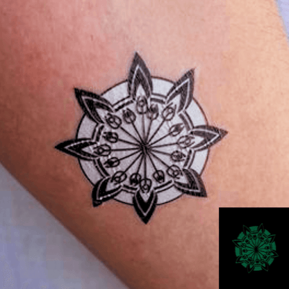 Glow In The Dark Custom Tattoo