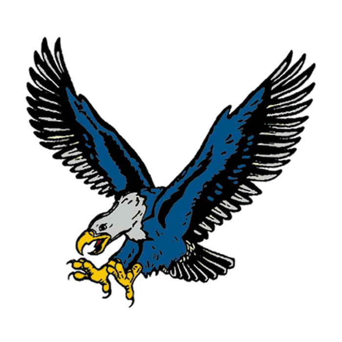 Blue Eagle Temporary Tattoo 2 in x 2 in