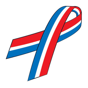 American Flag Cause Ribbon Temporary Tattoo
