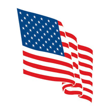 Wavy Flag Temporary Tattoo 2 in x 2 in