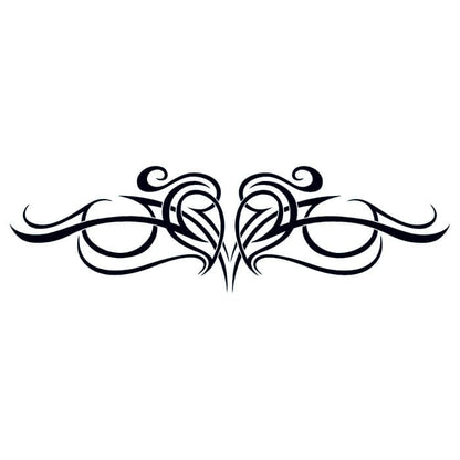 Tribal Heart Design Temporary Tattoo 6 in x 2 in
