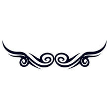 Tribal Symmetry Lower Back Temporary Tattoo 6 in x 2 in