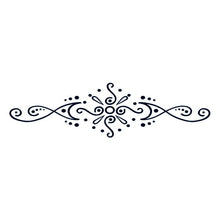 Henna: Reaching Beyond Lower Back Temporary Tattoo 6 in x 2 in