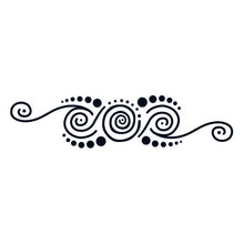 Henna: Go with the Flow Lower Back Temporary Tattoo 6 in x 2 in