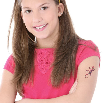 Two Geckos Temporary Tattoos 3.5 in x 2.5 in