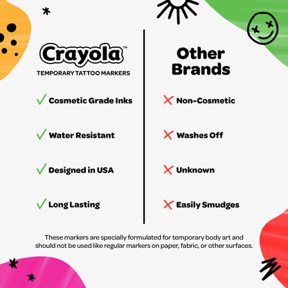 Crayola Temporary Tattoo Markers