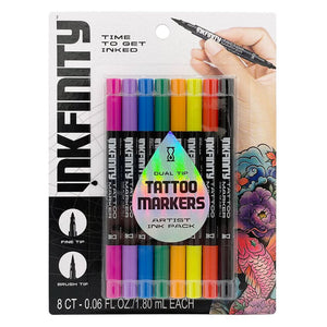 INKFINITY™ Tattoo Marker Set – All 8 Colors