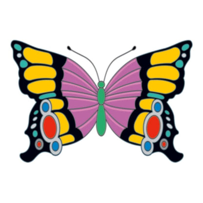 Elegant Butterfly Insect Temporary Tattoo 3.5 in x 2.5 in