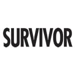 Survivor Temporary Tattoo (Black) 3 in x 1.5 in