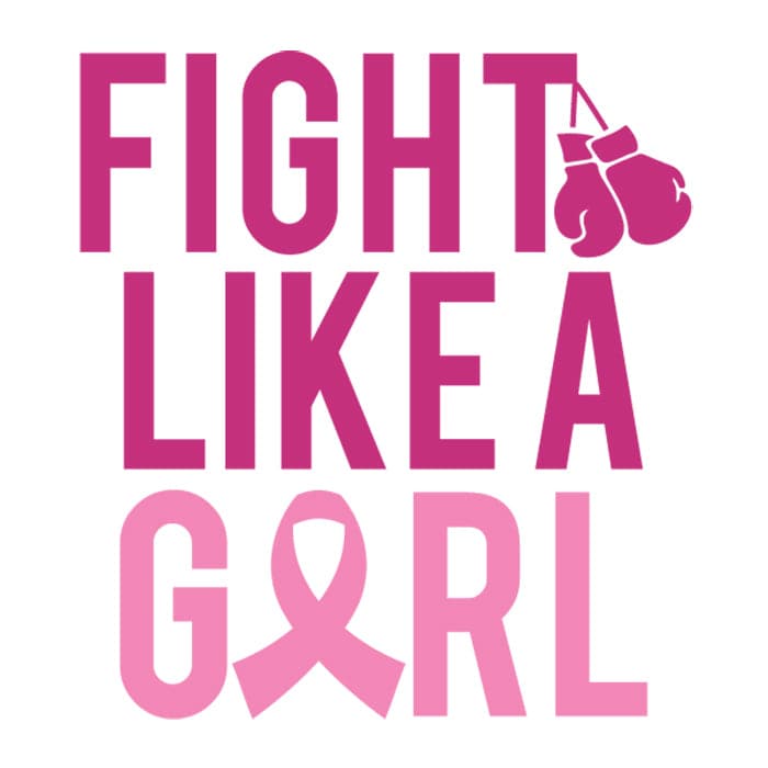 Breast Cancer: Fight Like a Girl Temporary Tattoo 2 in x 2 in
