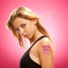 Breast Cancer: Fight Like a Girl Temporary Tattoo 2 in x 2 in