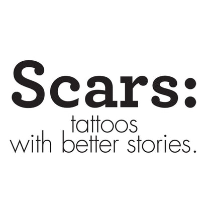 Breast Cancer: Scars Are Tattoos With Better Stories Temporary Tattoo 2.5 in x 1.5 in