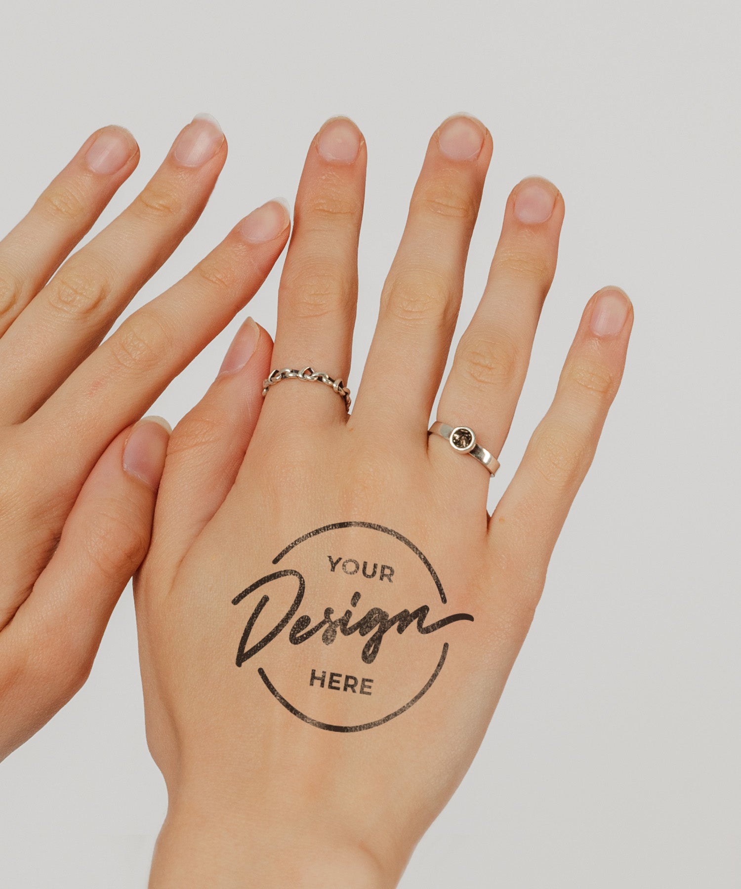 Custom tattoo on someones hand