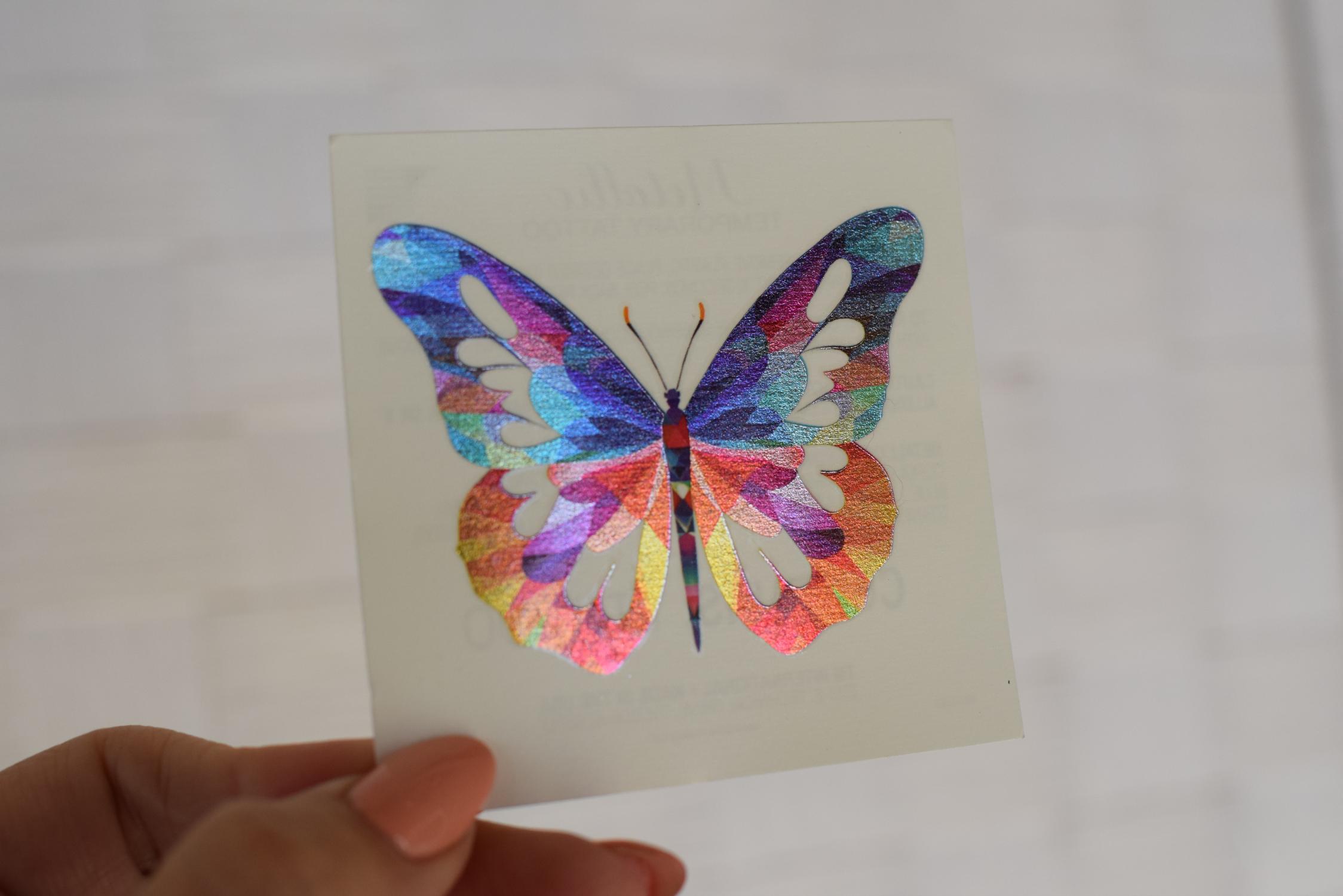 Butterfly Temporary Tattoo Metallic