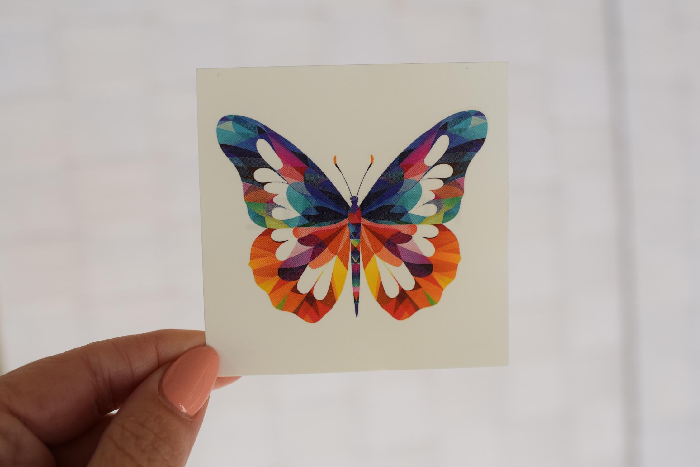 Glow in the dark butterfly tattoo