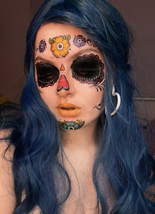 Day of the dead Costume Face Tattoo